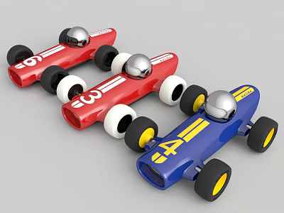 toy car electric toy car racing helmet 3d model