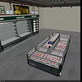 Refrigerated Display Freezers for Fresh Meat Vegetables in Commercial Store Showcase