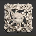 Elegant Decorative Pendant With Intricate Filigree Design And Pearl Accents
