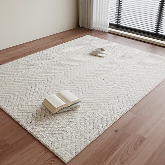 Modern Square Carpet 3d model