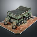 Multi wheel Engineering Utility Vehicle with Solar Panel Roof and Support Legs on Rough Terrain