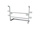 Sturdy Metal Multi Tier Storage Rack With Horizontal Bars For Organizing 3d model