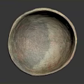 Ancient Carved Pottery Bowl With Red Black Patterns And Traditional Sculpture Design