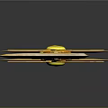 Golden Ornate Sword With Intricate Hilt And Decorative Blade Design