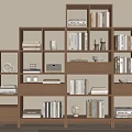Modern Bookshelf 3d model