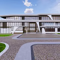 Modern Kindergarten Architecture Class Kindergarten 3d model