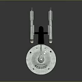 Spacecraft Model With Disc Shaped Hull Twin Engines NCC 1701 For Cosmic Exploration