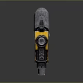 Detailed Mechanical Sculpture Carving in Yellow Black with M483 Marking