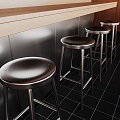 Metal Bar Chair Bar Chair 3d model