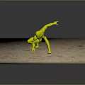 Spider Man Superhero In Red And Blue Costume Striking Dynamic Pose On Stone Floor
