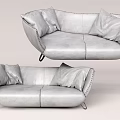 Modern double sofa 3d model