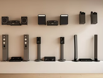 Sound vertical sound hanging sound 3d model