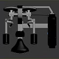 Seated Chest Press Gym Equipment With White Black Green Design For Strength Training