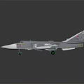 Gray Military Airplane Model With Detailed Design And Reflection On Dark Background