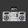 Modern Synthesizer Portable Synthesizer Mixer Reverberator 3d model