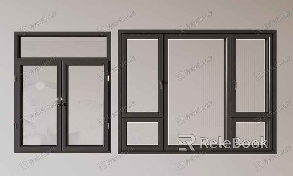 Modern window casement window broken bridge aluminum casement window model