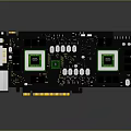 High Performance Graphics Card With Dual GPU Chips and Advanced Electronic Circuit Board Components