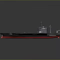 Detailed 3D Aircraft Carrier Model With Flight Deck And Tower Structure