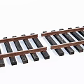 Railroad Tracks With Wooden Sleepers And Metal Rails For Railway Infrastructure