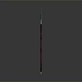 Traditional Weapon Spear With Sharp Metal Head And Wooden Shaft Design