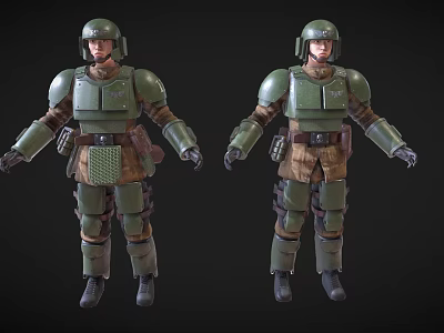 Imperial Soldiers Imperial Guards Imperial Guards Soldiers Special Forces Police Soldiers Iron Soldiers Low Face Number Low Model Simple Model Movie and TV Level Realism 3d model