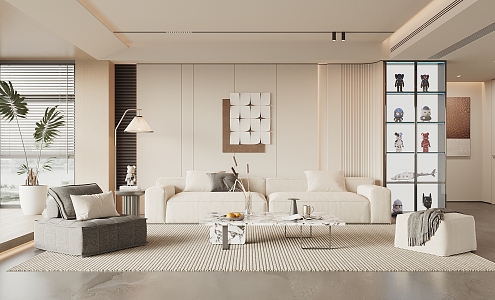 modern living room 3d model