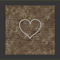 Pink Neon Heart Design On Rustic Brown Brick Wall Background 3d model