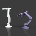 Robot arm metal 3d model