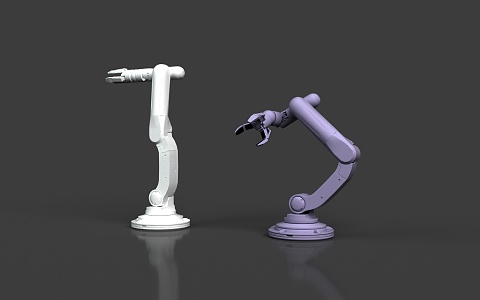 Robot arm metal 3d model