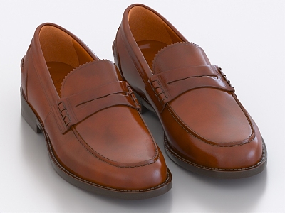 Leather Shoes Men's Leather Shoes 3d model