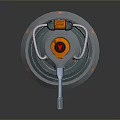laser tower turret turntable sci-fi tower defense game tower defense sci-fi turret game turret game turret 3d model