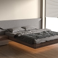 Modern Double Bed 3d model