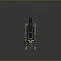 Heavy Duty Green Industrial Machinery With Metal Structure And Wheels