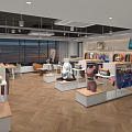 Bright Modern Fashion Clothing Store Interior With Stylish Mannequins And Neat Apparel Display Shelves
