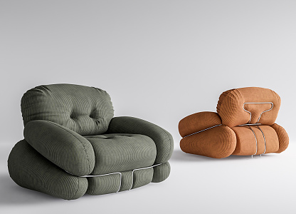 Modern single sofa 3d model