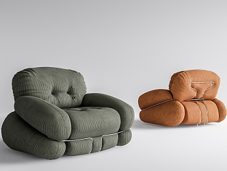 Modern single sofa 3d model