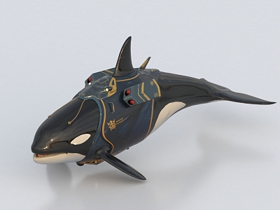 killer whale marine animal marine life shark 3d model