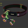 VIVIO Headlamp With Multiple LED Lights And Comfortable Black Strap Design