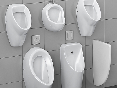 Urinal combination 3d model