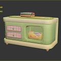 Desk Writing Desk Children's Writing Desk CG Desk 3d model