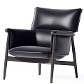 Modern Stylish Leisure Accent Chairs with Upholstered and Leather Seats Wooden Frame Design
