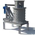 vertical crusher machinery equipment crusher 3d model