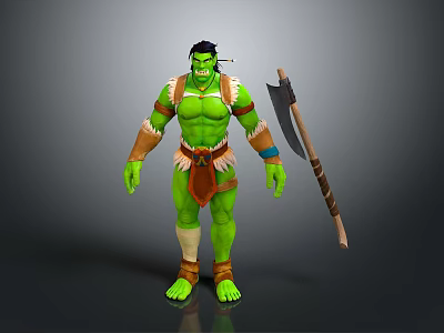 Modern Game Character Savage Little Savage Primitive Man Primitive Tribe 3d model