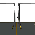 BendPak Industrial Vehicle Lifts With Black Frame Yellow Base And Gray Floor Mat