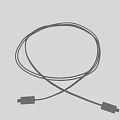 Durable Wound Cable With Connectors On Both Ends For Daily Use