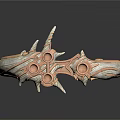 Ornate Rose Gold Metallic Bracelet With Spiked Details And Circular Ornaments