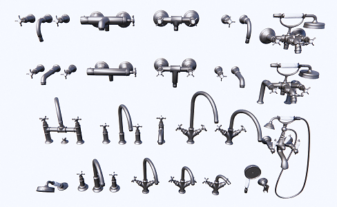 Modern faucet 3d model