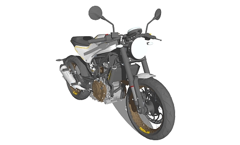 Modern Motorcycle 3d model