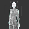 Woman With Pink Hair Wearing Blue Crop Top And Gray Sweatpants