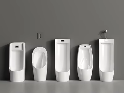 Modern urinal toilet standing toilet 3d model